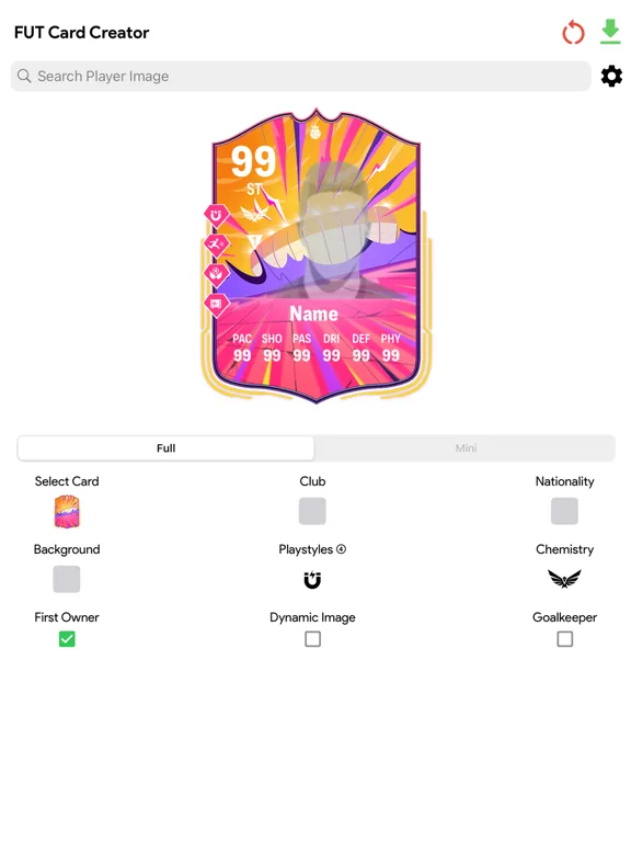 UT 26 Card Creator screenshot 1