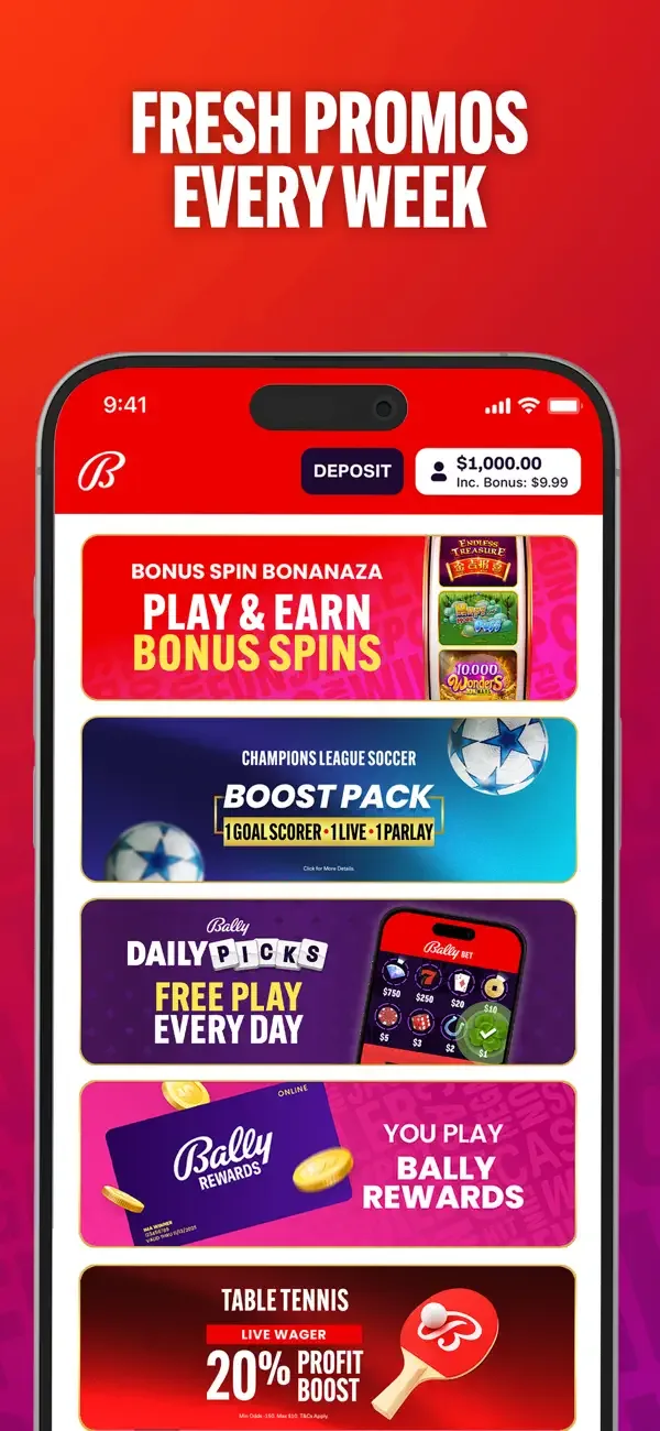 Bally Bet Sportsbook & Casino screenshot 2