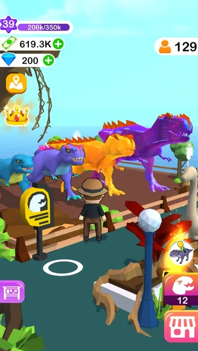 Dino Tycoon - 3D Building Game screenshot 2