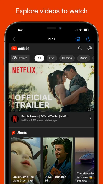 YubePiP: PiP Video Player screenshot 1