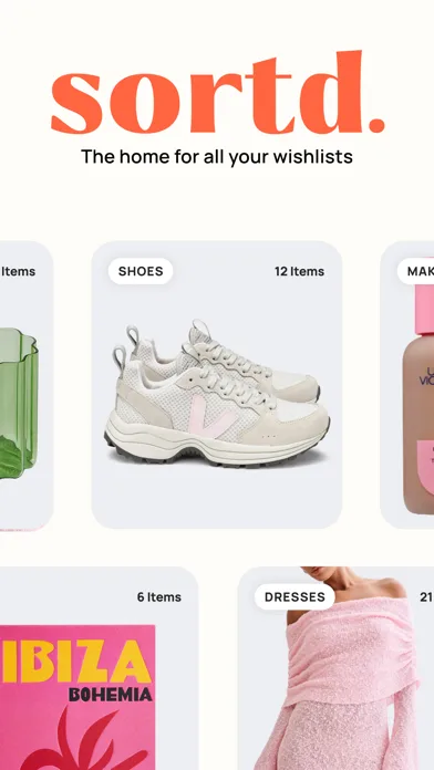 Sortd | Shopping Wishlist App screenshot 1