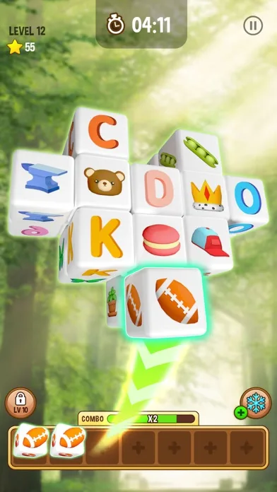 Cube Match Triple - 3D Puzzle screenshot 1