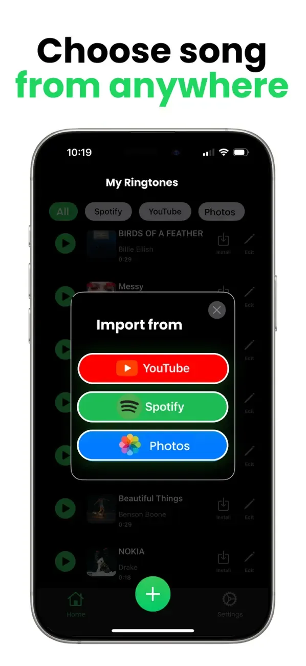iRingtone: Spotify & YouTube screenshot 2