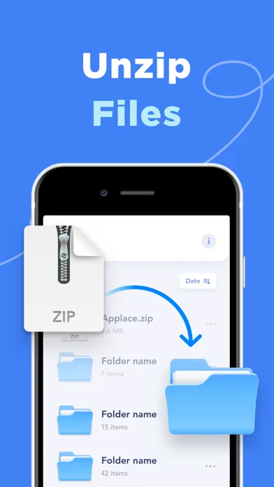 RAR Unzip-Zip File Opener 7Zip screenshot 1