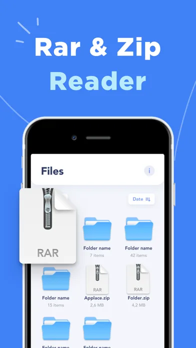 RAR Unzip-Zip File Opener 7Zip screenshot 4