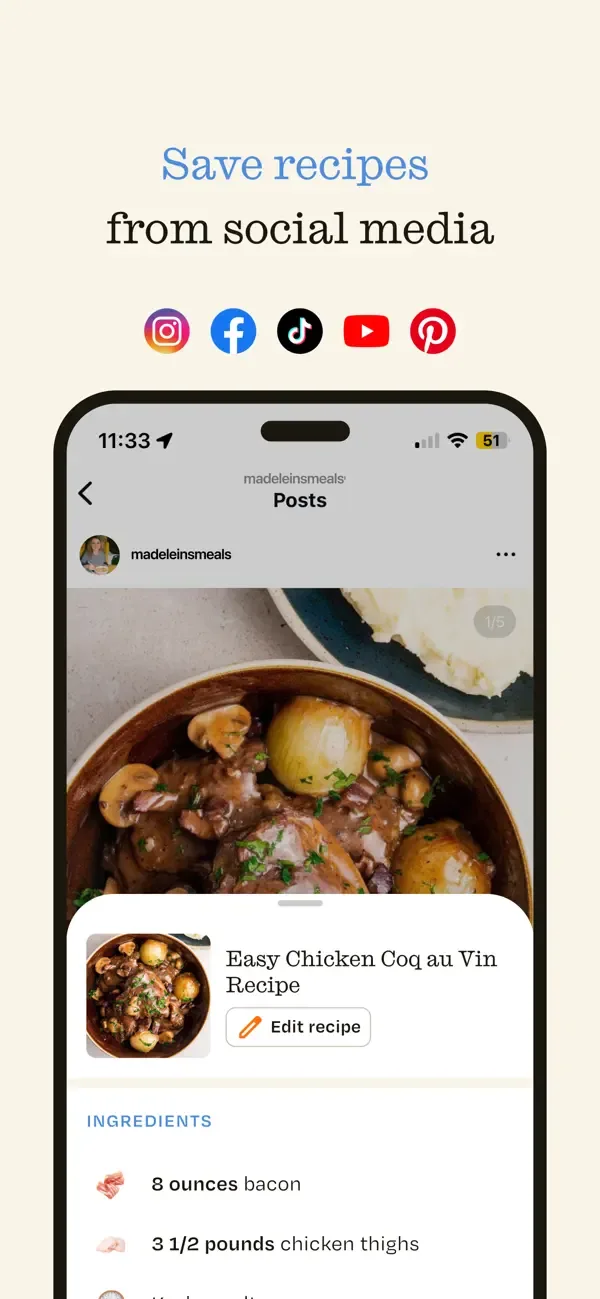 ReciMe: Recipes & Meal Planner screenshot 4