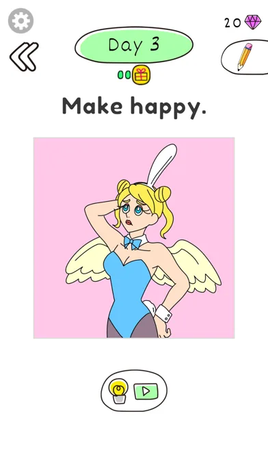 Draw Happy Angel : Puzzle Game screenshot 3