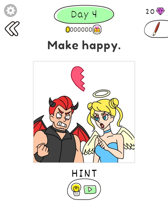 Draw Happy Angel : Puzzle Game screenshot 5