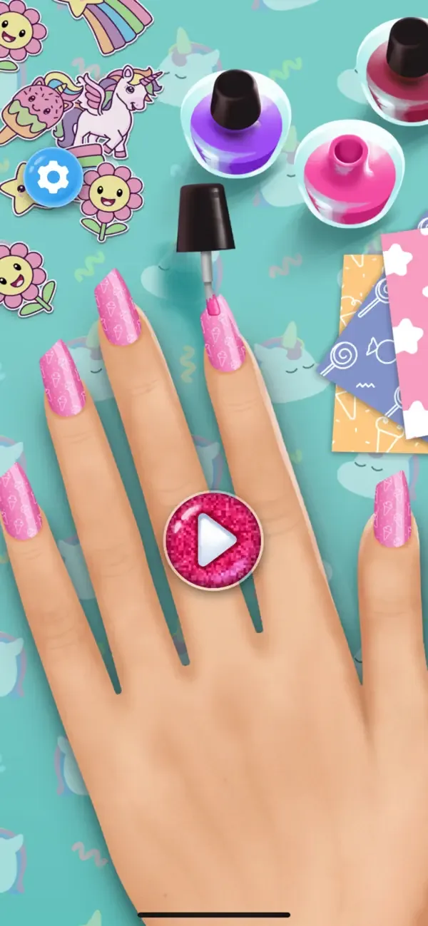 Girls Nail Salon: Paint,Polish screenshot 1