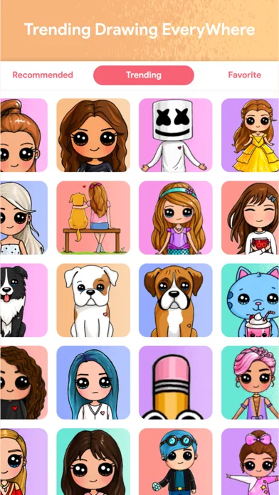 DrawCutie - Draw Cute Girls screenshot 3