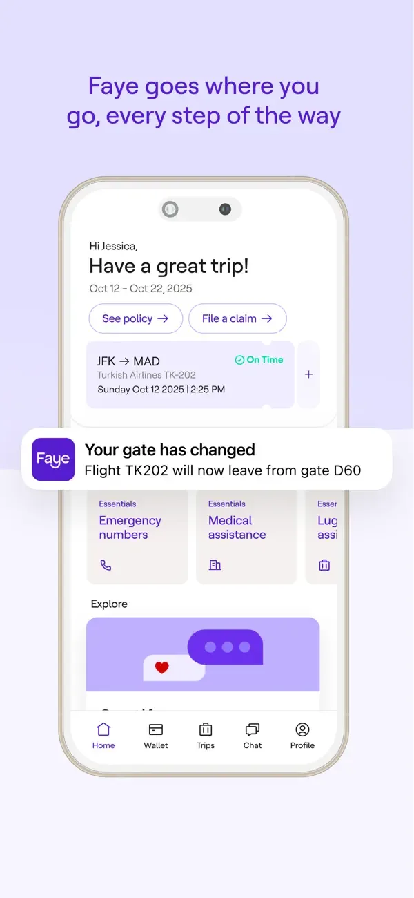 Faye Travel Insurance screenshot 3