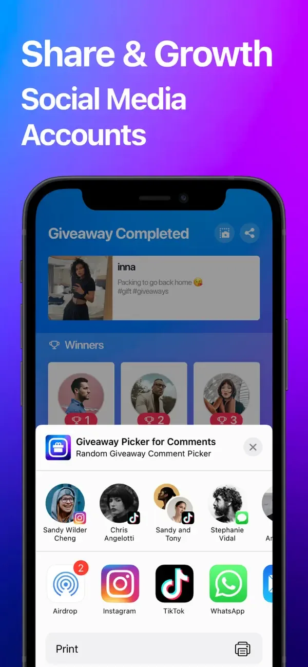 Giveaway Picker for Comments screenshot 3