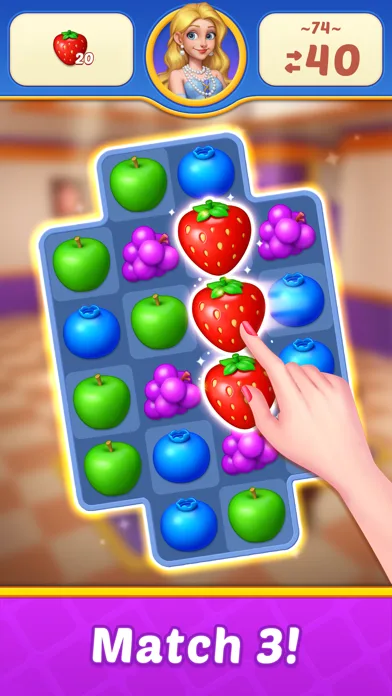 Fruit Diary 2: Match 3 Offline screenshot 2
