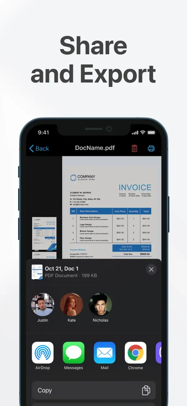 PDF Scanner: App for Documents screenshot 2