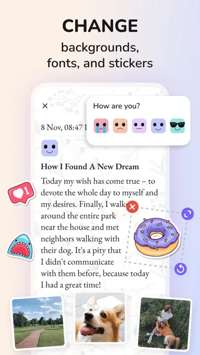 Daily Journal: Diary with Lock screenshot 2
