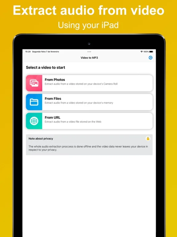 Video to MP3 - Extract audio screenshot 1