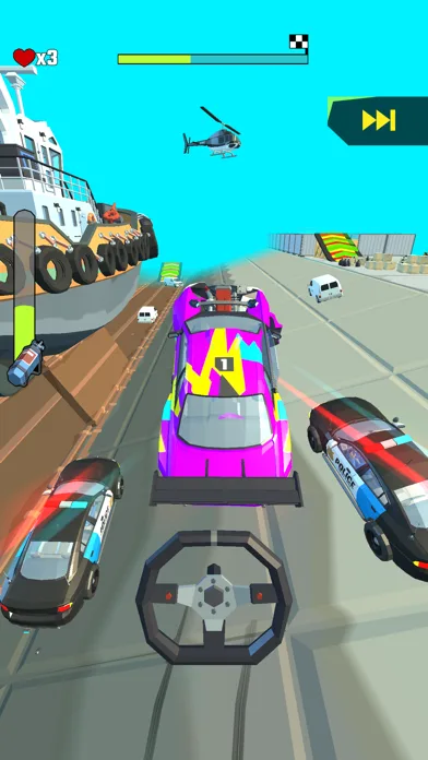 Crazy Rush 3D - Police Chase screenshot 5