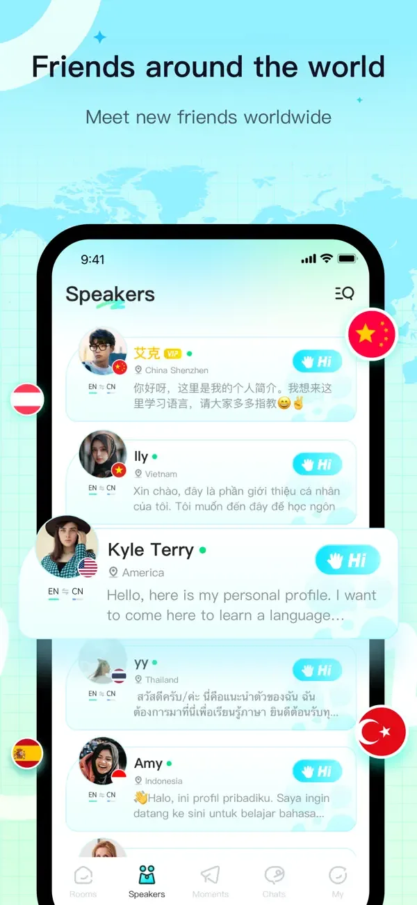 YeeTalk - Chat, Talk & Learn screenshot 2