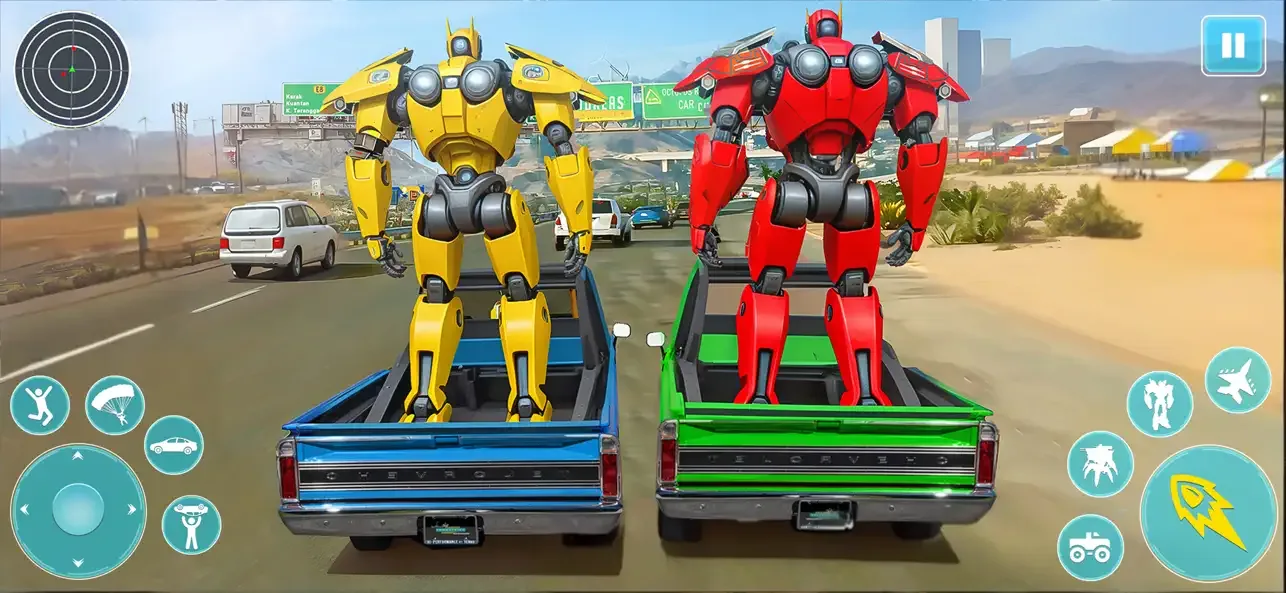 Octopus Robot Car Game 3D- War screenshot 2