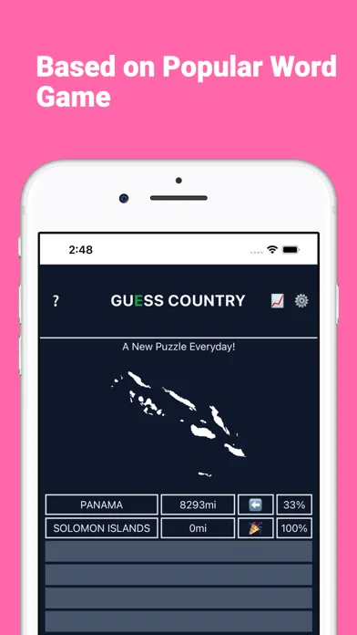 Worldle:Geography Daily Puzzle screenshot 2