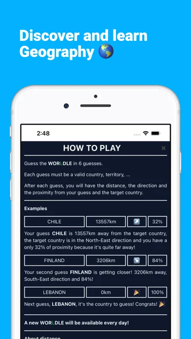 Worldle:Geography Daily Puzzle screenshot 3