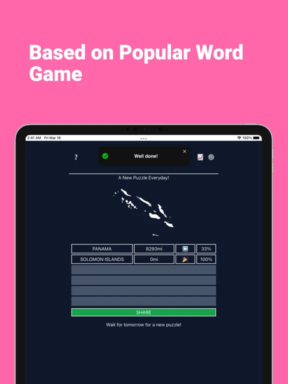 Worldle:Geography Daily Puzzle screenshot 5