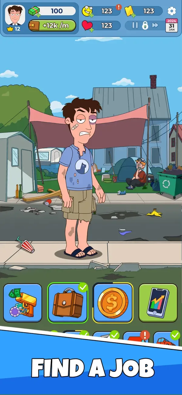 Idle Guy: Life Simulator games screenshot 2