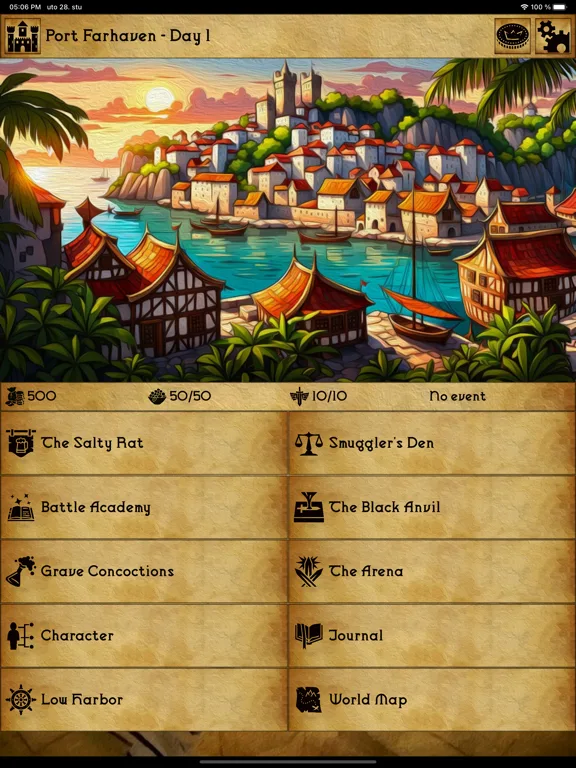Grim Tides - Old School RPG screenshot 1