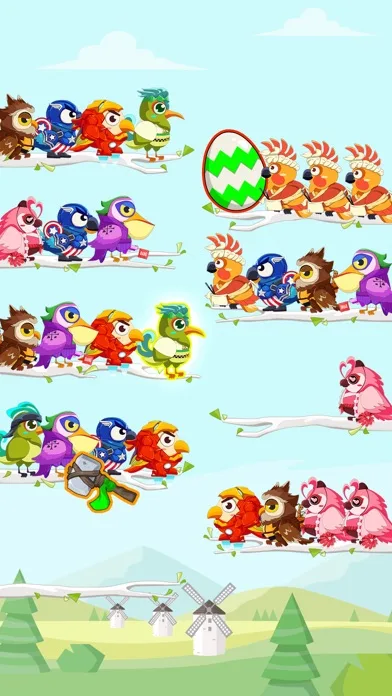Bird Sort Color Puzzle Game screenshot 1