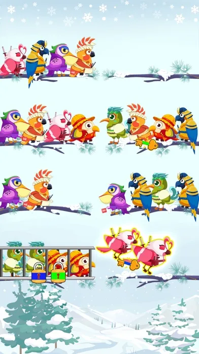 Bird Sort Color Puzzle Game screenshot 2