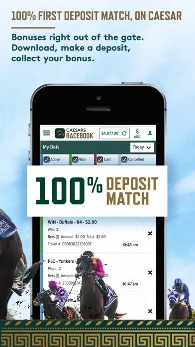 Caesars Racebook screenshot 2