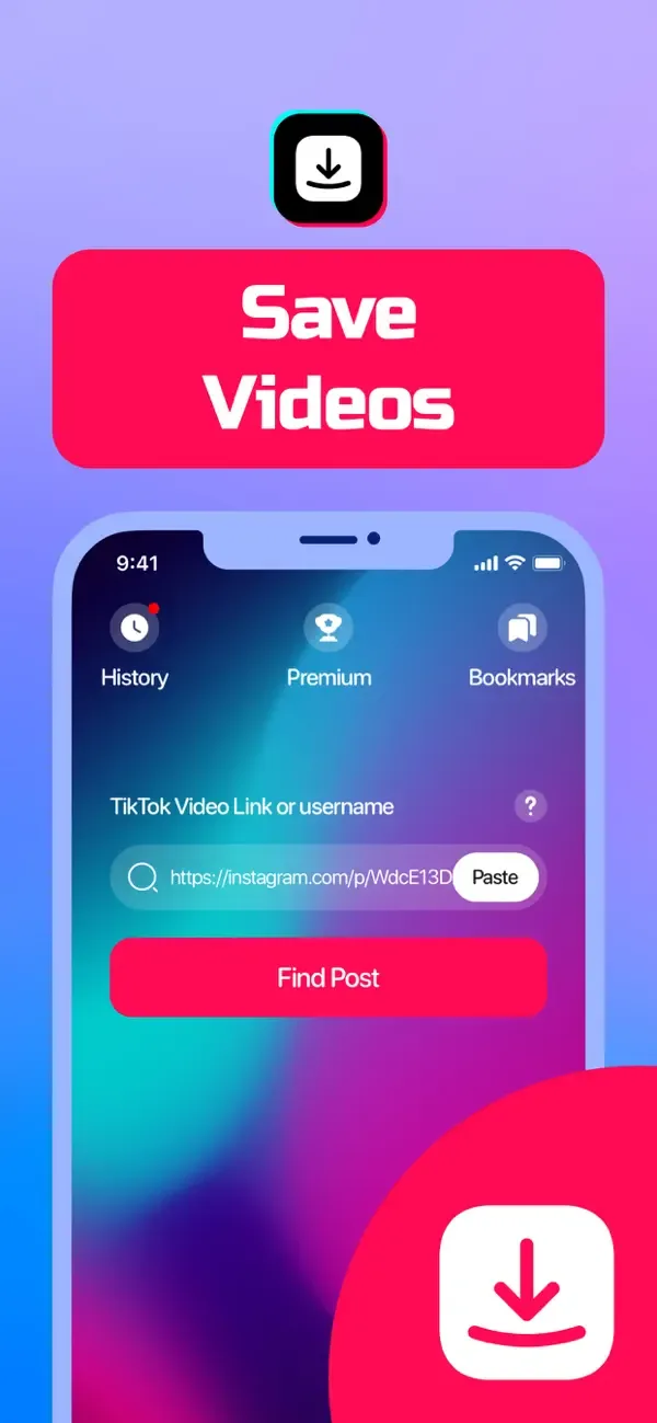 SaveTk - Save Videos screenshot 1