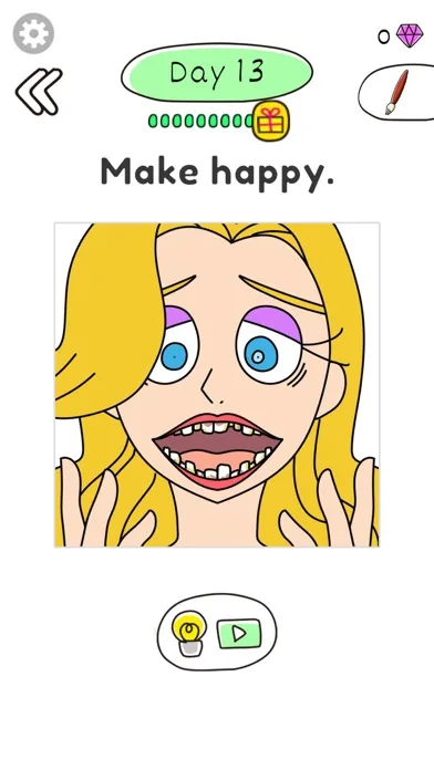 Draw Happy Baby : Puzzle Game screenshot 2
