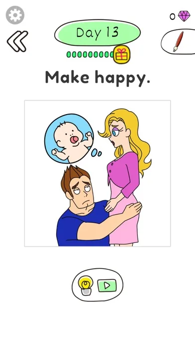 Draw Happy Baby : Puzzle Game screenshot 3