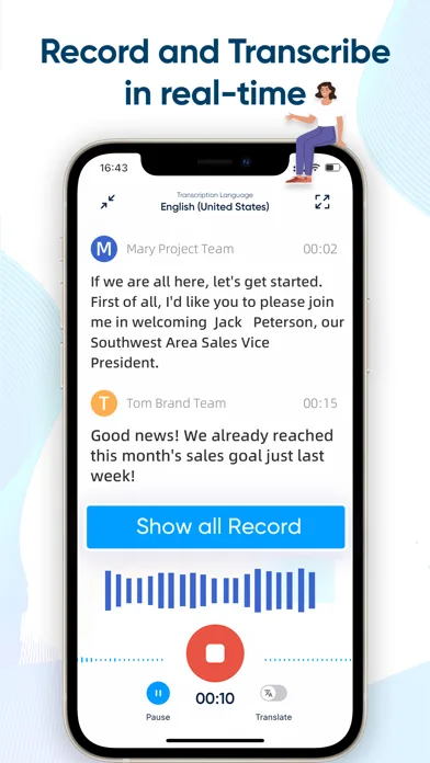 iRecord: Transcribe Voice Memo screenshot 1