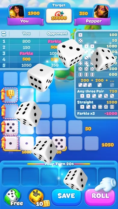 Farkle Online: PVP Board Game screenshot 1