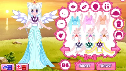 Anime dress up avatar game screenshot 1