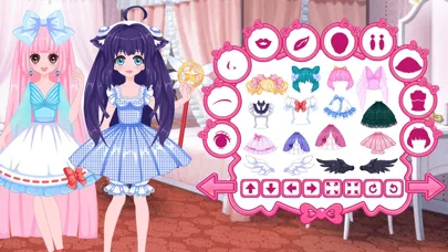 Anime dress up avatar game screenshot 2