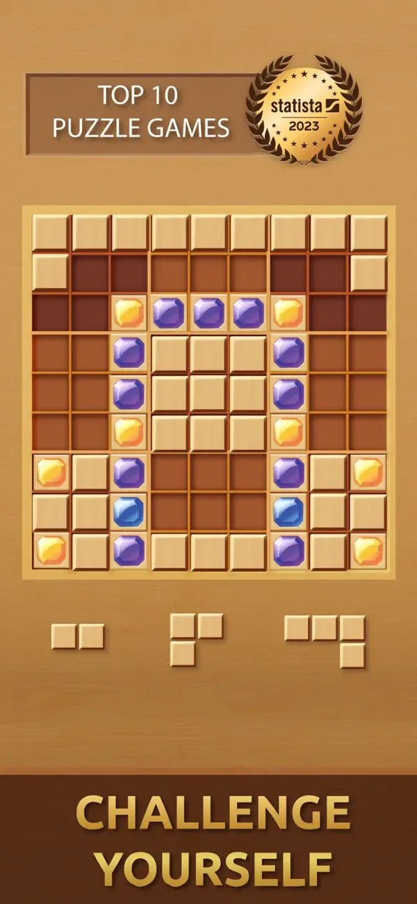 Gemdoku: Wood Block Puzzle screenshot 1
