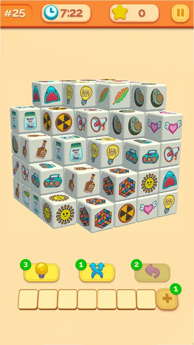 Cube Match 3D Tile Matching screenshot 1