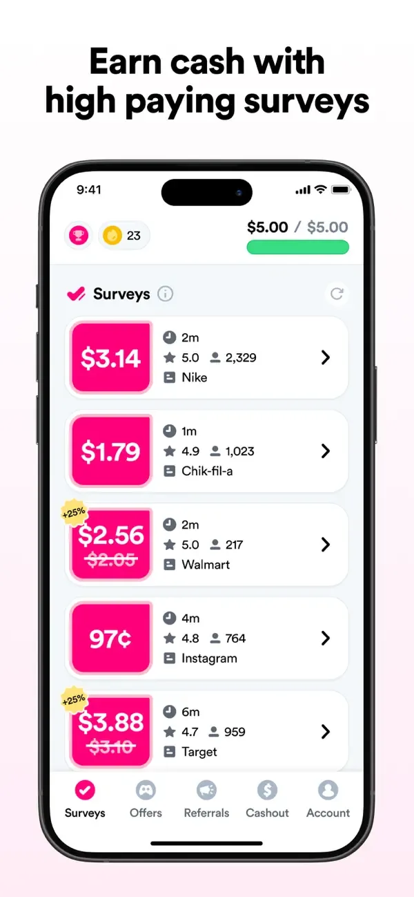 Survey Pop: Make money fast! screenshot 5
