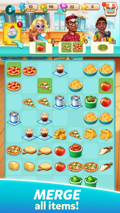 Cook & Merge - Merge Games screenshot 1