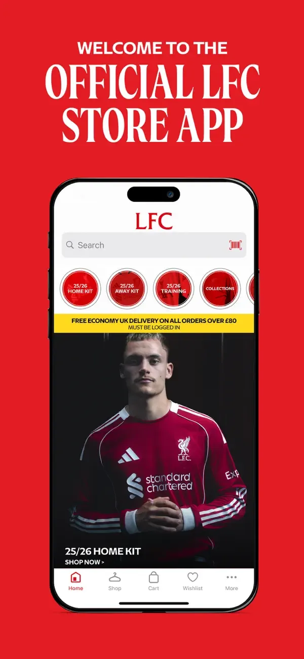 Official Liverpool FC Store screenshot 1