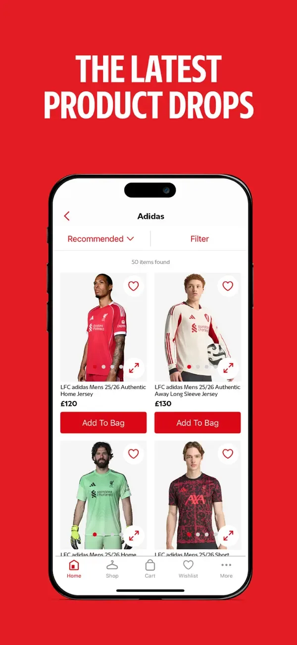 Official Liverpool FC Store screenshot 2