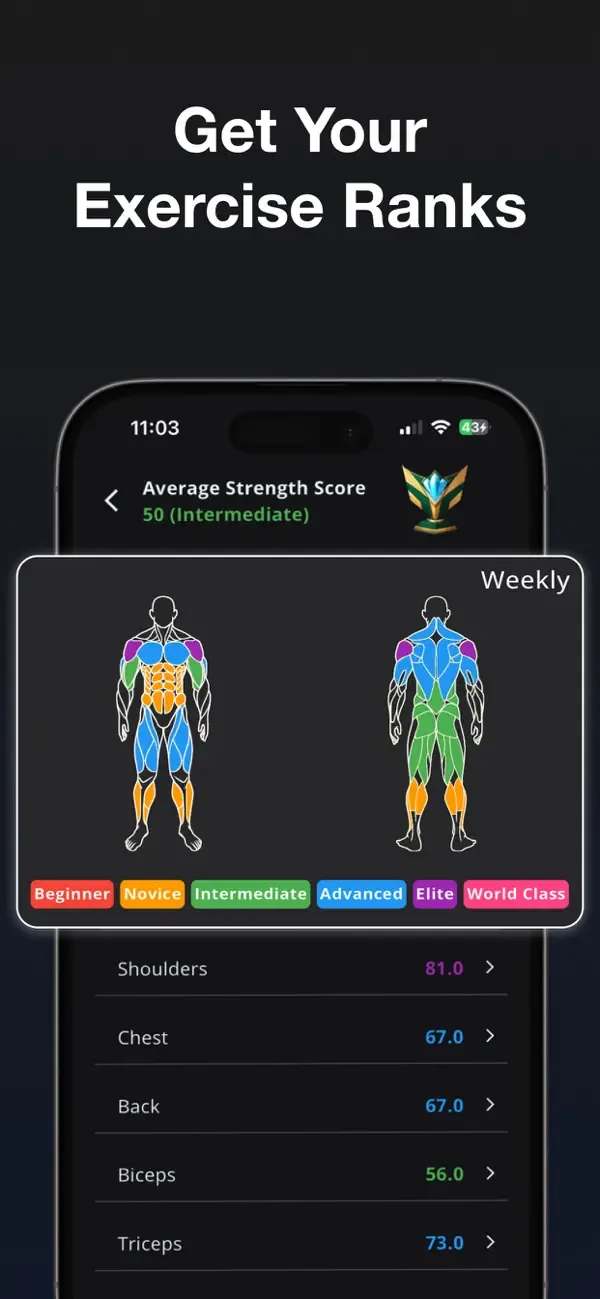 Stronger - Gym Workout Planner screenshot 1