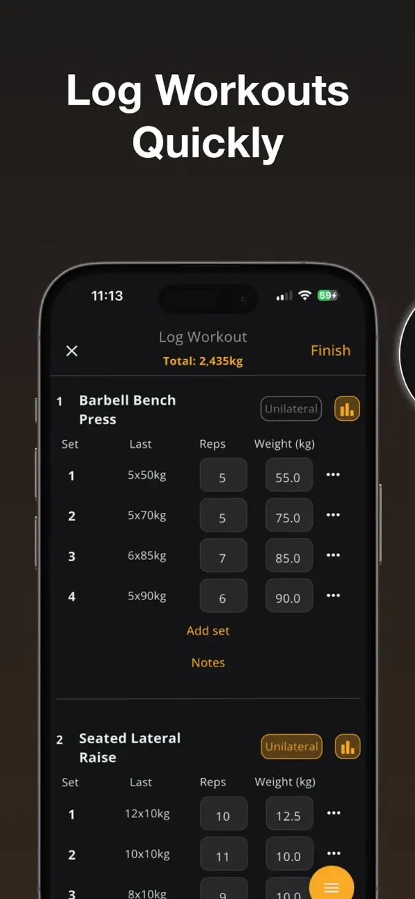 Stronger - Gym Workout Planner screenshot 2
