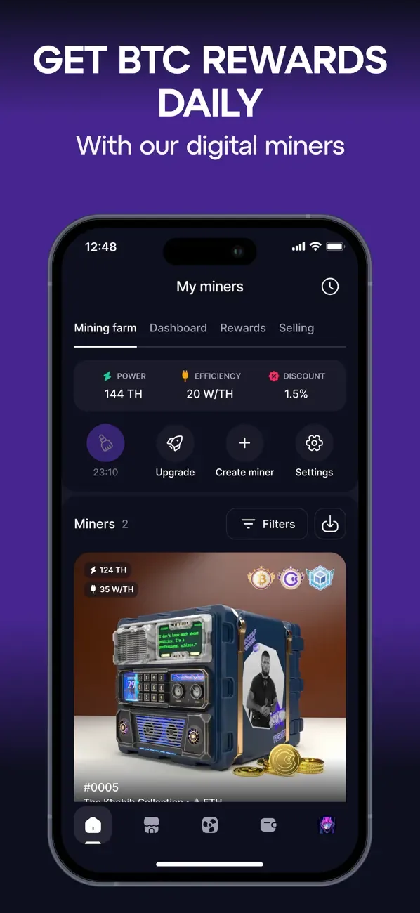 GoMining: BTC Mining & Finance screenshot 2