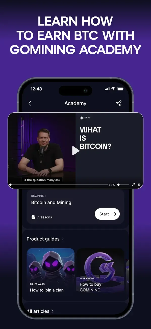 GoMining: BTC Mining & Finance screenshot 5