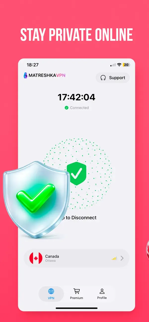 VPN Matreshka:Private internet screenshot 1