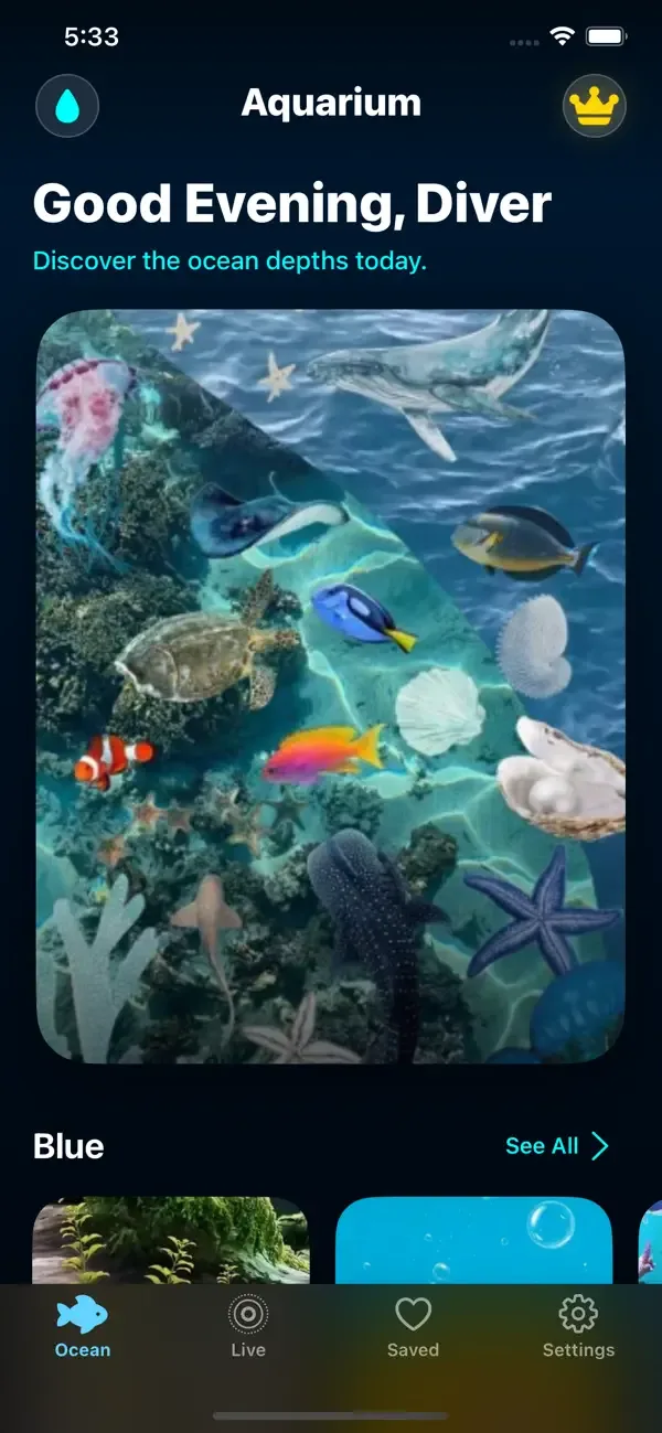 Aquarium 3D: Live Wallpapers screenshot 1